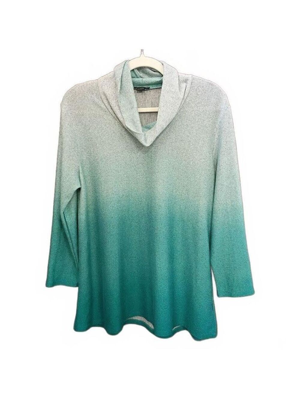 New Directions Ombre Knit Sweater with Cowl Neck Size XL